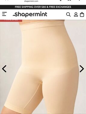 Shapermint Essentials All Day Every Day High Waisted Shaper Shorts Size XL/2XL